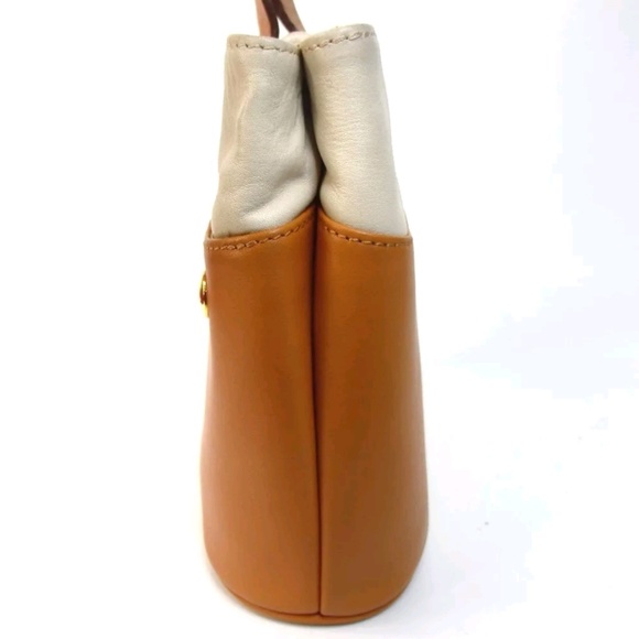 Unique vintage Lancel leather satchel tote bag - Picture 4 of 6